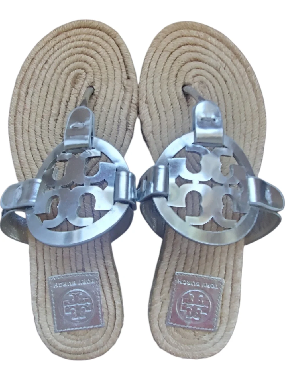 Tory Burch Miller Metallic Espadrille  Feminine Boho Sandal Luxury
